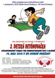 3. Detský stolnotenisový turnaj