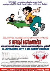 5. Detský stolnotenisový turnaj