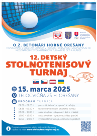 12. Detský stolnotenisový turnaj